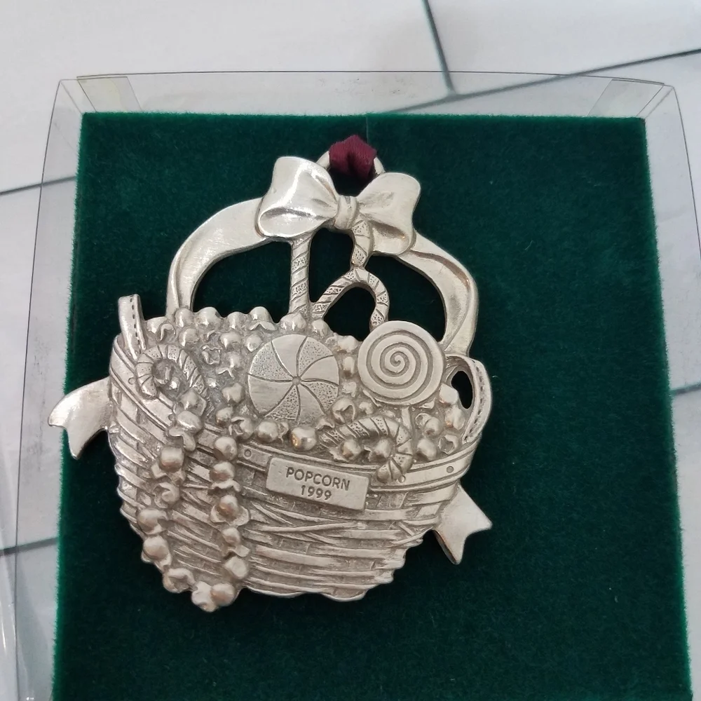 Longaberger Basket Pewter Ornaments 97 98 99 00